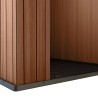 Garden shed natural wood effect PVC resin 125x184x205cm Darwin 4x6 Keter Model