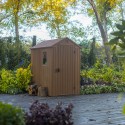 Garden shed natural wood effect PVC resin 125x184x205cm Darwin 4x6 Keter Cheap