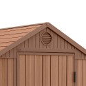 Garden shed natural wood effect PVC resin 125x184x205cm Darwin 4x6 Keter Choice Of