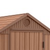 Garden shed natural wood effect PVC resin 125x184x205cm Darwin 4x6 Keter Choice Of