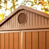 Wood-effect resin garden shed 190x244x221cm Darwin 6x8 Keter K249668 Offers