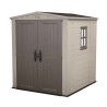 Resin garden shed with shelves 178x195,5x208cm Factor 6x6 Keter K209872 On Sale