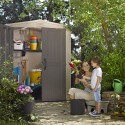 Resin garden shed with shelves 178x195,5x208cm Factor 6x6 Keter K209872 Model