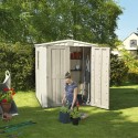 Resin garden shed with shelves 178x195,5x208cm Factor 6x6 Keter K209872 Characteristics