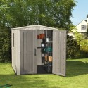 Resin garden shed with shelves 178x195,5x208cm Factor 6x6 Keter K209872 Promotion