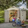 Garden shed 256.5x255x243cm with shelves Factor 8x8 Keter K209875 Characteristics