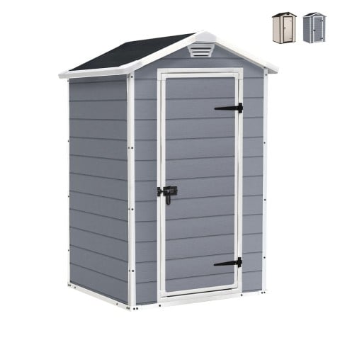 PVC resin garden shed with floor 129x103x196cm Manor 4x3 Keter Promotion