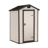 PVC resin garden shed with floor 129x103x196cm Manor 4x3 Keter Catalog