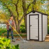 PVC resin garden shed with floor 129x103x196cm Manor 4x3 Keter 