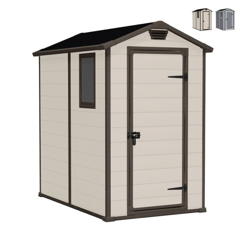Garden shed PVC resin box 130x192x198cm Manor 4x6 Keter Promotion