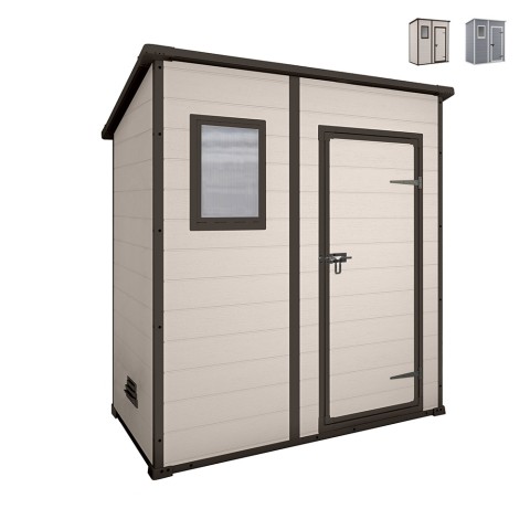 Garden tool shed PVC resin 183.5x111x200.5cm Manor Pent 6x4 Keter Promotion