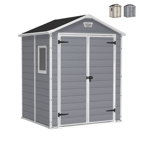 Garden shed 185x152x226cm PVC resin Manor 6x5 Keter Promotion