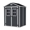 Keter PVC resin garden shed with windows 185x152x226cm Manor 6x5 Discounts