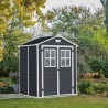 Keter PVC resin garden shed with windows 185x152x226cm Manor 6x5 Sale