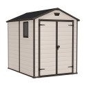 Large PVC resin garden shed 185.8x236.8x227cm Manor 6x8 Keter Model