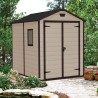 Large PVC resin garden shed 185.8x236.8x227cm Manor 6x8 Keter Offers