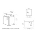 Large PVC resin garden shed 185.8x236.8x227cm Manor 6x8 Keter Buy