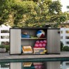 Outdoor resin toolbox garden trunk Patio Store Keter K232781 Discounts