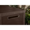 Rattan garden trunk chest with wheels Emily Keter Price