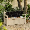 Garden bench outdoor storage container Eden Keter Offers