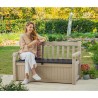 Garden bench outdoor storage container Eden Keter 
