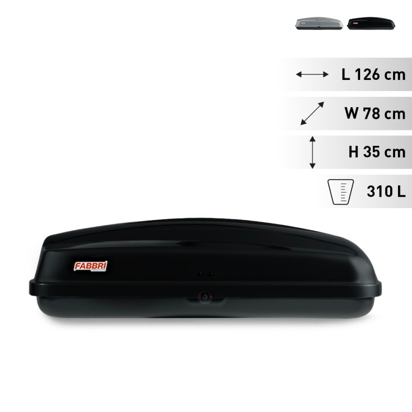 Universal Hard Roof Box for Car Roof Racks Nova 310 Promotion