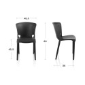 Modern design restaurant chair stackable kitchen dining room outdoor Jumbo Cheap