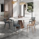 Modern dining room chair outdoor kitchen restaurant garden stackable Arko Discounts