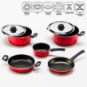 Set of Pots Pans Nonstick Tools with Lids 7 Pieces Vivace Promotion