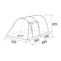 Tunnel family camping tent 5 persons Arqus Outdoor 5 Brunner Choice Of