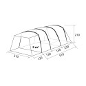 Inflatable camping tent 310x510 family 4 persons Pure 4 Brunner Characteristics