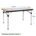 Camping table 120,5x70 folding aluminium wood Quadra Tropic 4 Brunner Choice Of