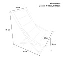 Canapone folding beach chair for sea beach garden Measures