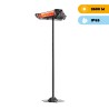 Infrared Heater 3 Stoves 1200W on Pole Outdoor Indoor Girosole Promotion