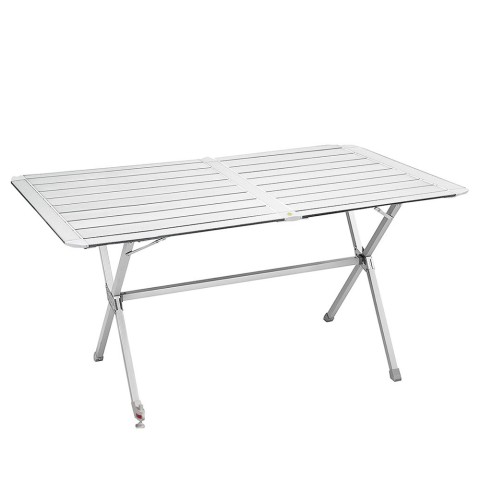 Folding 140x81cm camping table Silver Gapless Level 6 Brunner Promotion