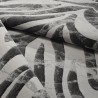 Modern Rectangular Zebra Pattern Rug, Grey and Black, Double GRI006 Offers