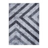Rectangular modern geometric design carpet grey black Double GRI008 On Sale