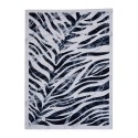 Rectangular zebra-striped grey light blue modern Double BLU003 rug On Sale