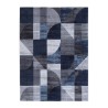 Modern geometric design rug blue grey Double BLU005 On Sale