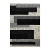 Modern geometric design short pile carpet grey white black GRI224 On Sale