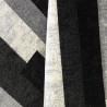 Modern geometric design short pile carpet grey white black GRI224 Offers