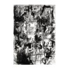 Abstract rectangular grey black white modern design carpet GRI226 On Sale