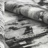 Abstract rectangular grey black white modern design carpet GRI226 Offers