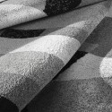 Short pile carpet modern style rectangular grey white black GRI228 Offers