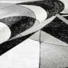 Rectangular carpet with modern geometric design grey white black GRI229 Offers