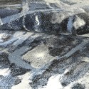 Modern abstract design rectangular blue grey white carpet BLU017 Offers