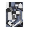 Rectangular geometric style living room modern design carpet BLU019 On Sale