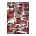 Rectangular modern design carpet coloured red grey white MUL439 On Sale