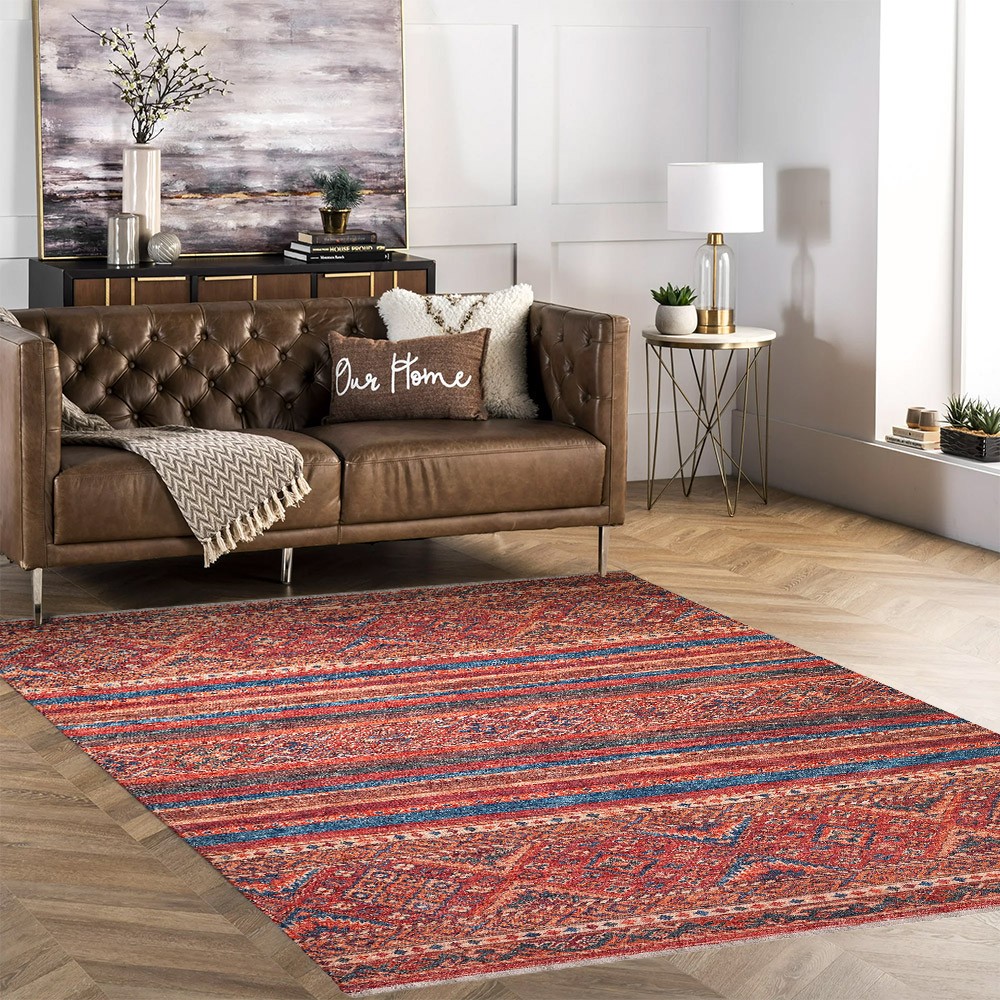 Multicoloured non-slip rectangular living room bedroom carpet KILI01