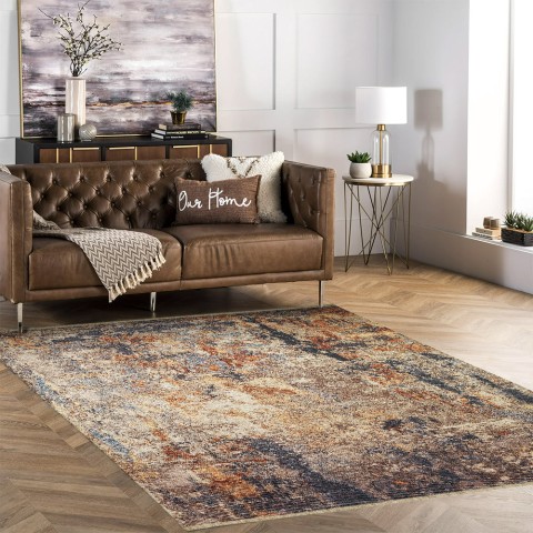Rectangular modern vintage-style non-slip design carpet ASTR01 Promotion